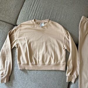 Women's Tan Sweater with Pants set